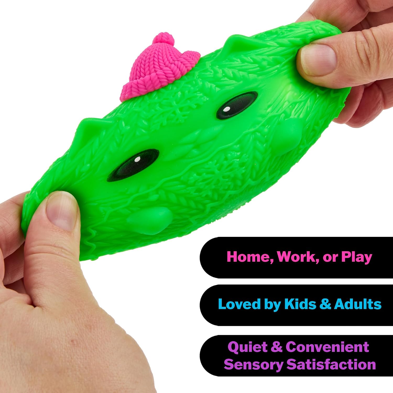 Schylling Needoh Squishmas Knittens - Sensory Squeeze Toy - Colors May Vary (Pack of 1)