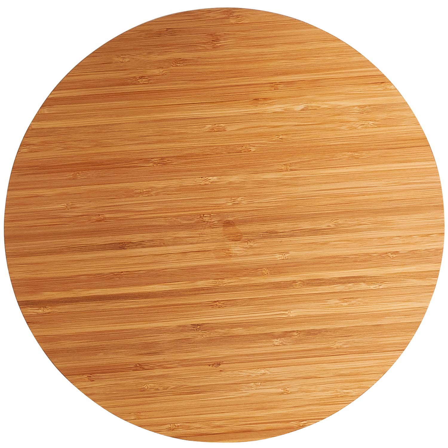 Home Intuition 13.5-Inch Round Bamboo Lazy Susan, Spice Rack, Kitchen Organizer