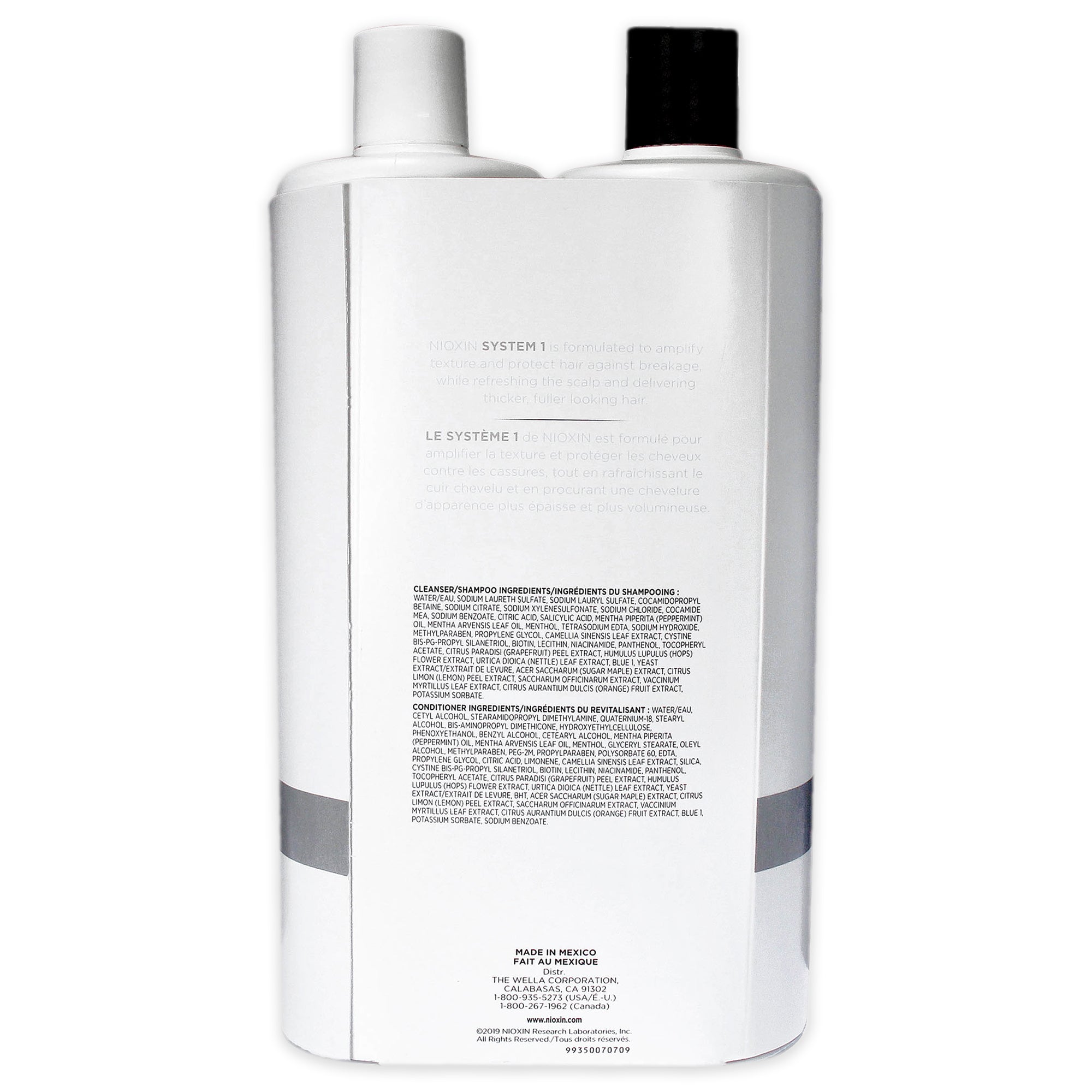 Nioxin System 1 Cleanser + Scalp Therapy Shampoo and Conditioner 33.8oz