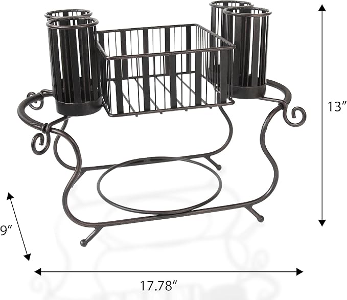 MESA Delaware Buffet Silverware Caddy Dinner Plate Holder