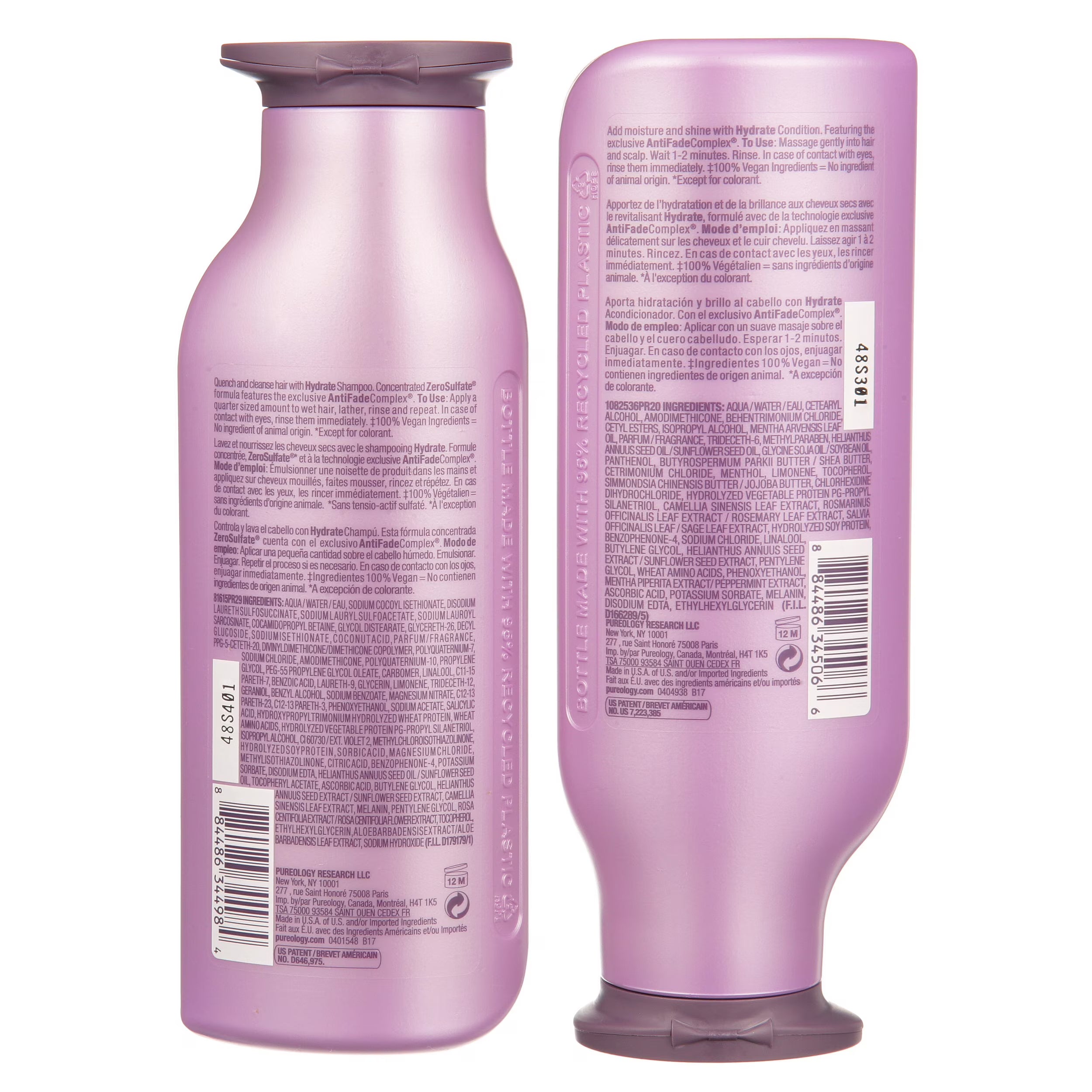 Pureology Hydrate Shampoo & Conditioner 9 oz Duo New Size/Pack