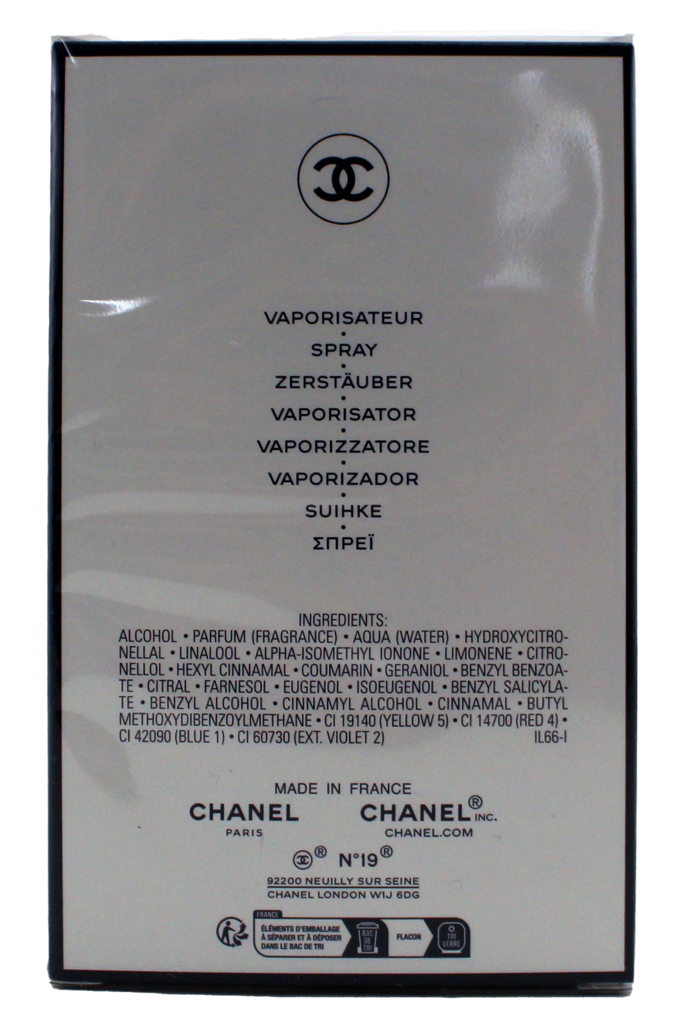 Chanel No 19 Poudre Eau de Parfum Spray 3.4 Ounce