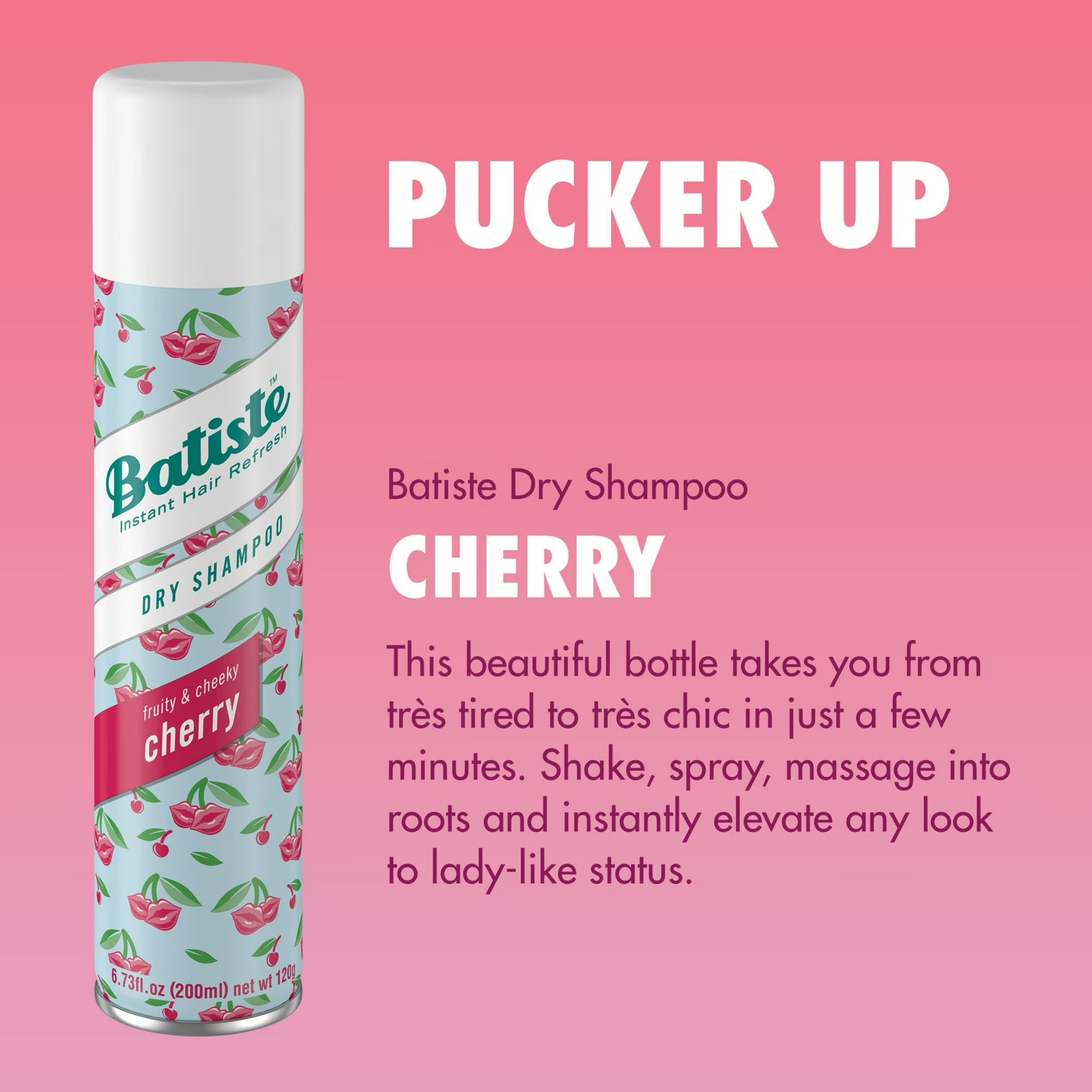 Batiste Dry Shampoo, Cherry Fragrance