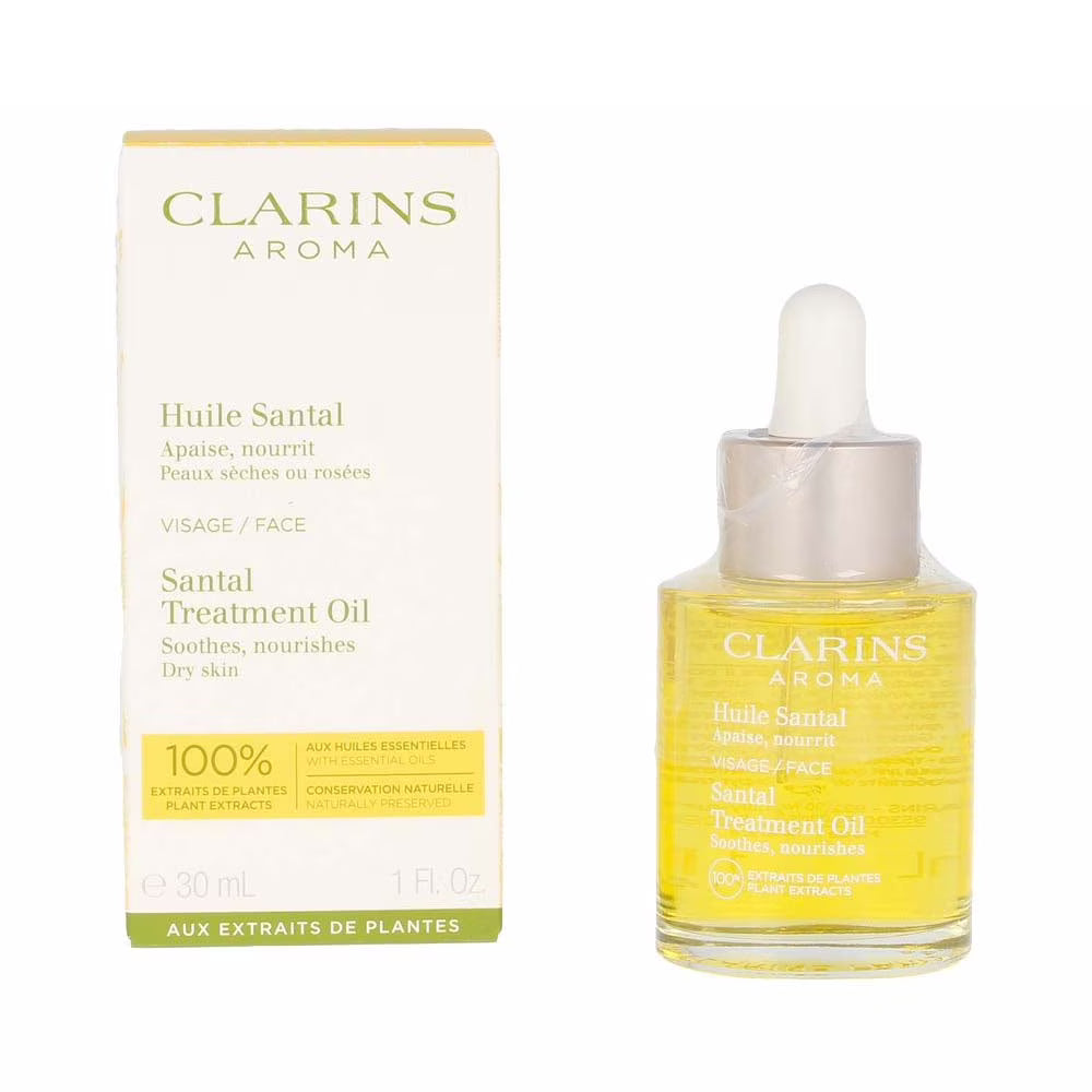Clarins 277980 1 oz Face Treatment Oil for Dry Skin - Santal