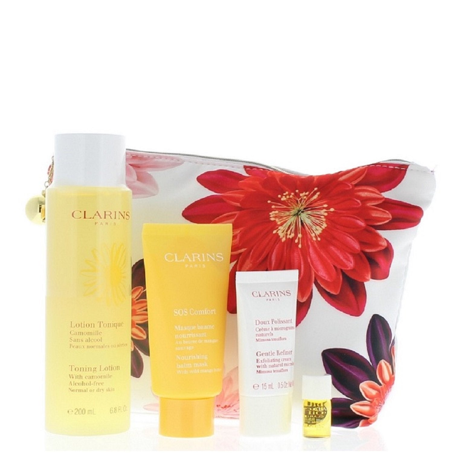 Clarins Programme Douceur Kit (Exfoliating Body Scrub 200 Ml, Tonic Body Treatment Oil 100 Ml And Stretch Mark Minimizer 200 Ml)