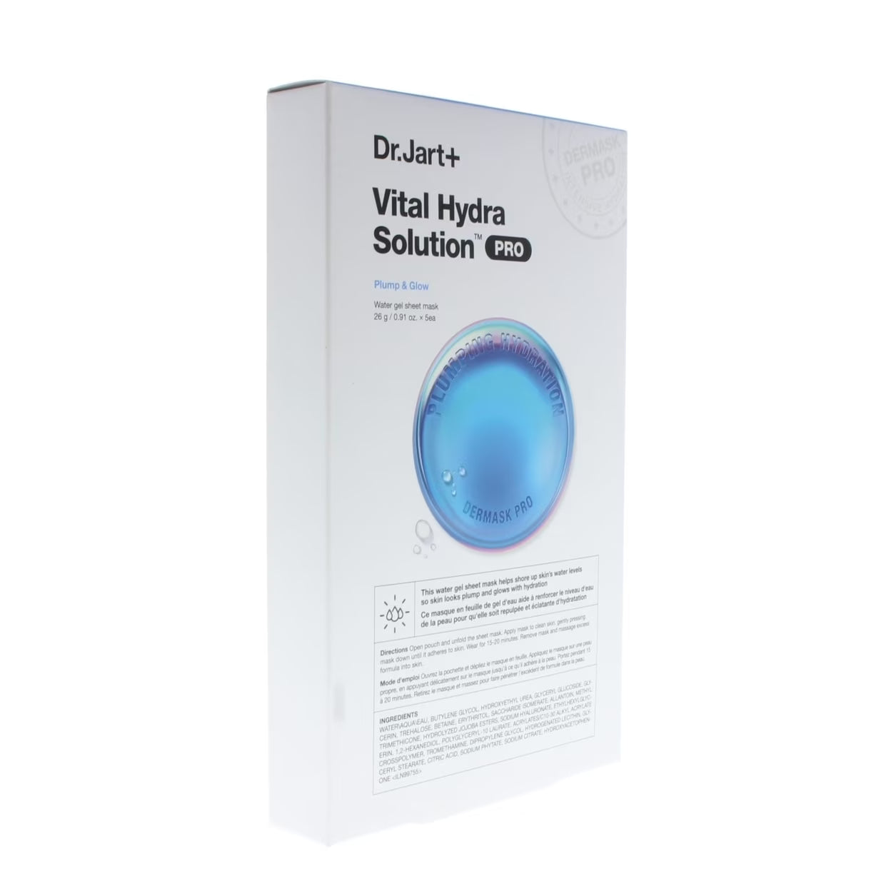 Dr.Jart Vital Hydra Solution Pro Water Gel Sheet Mask 5 Masks