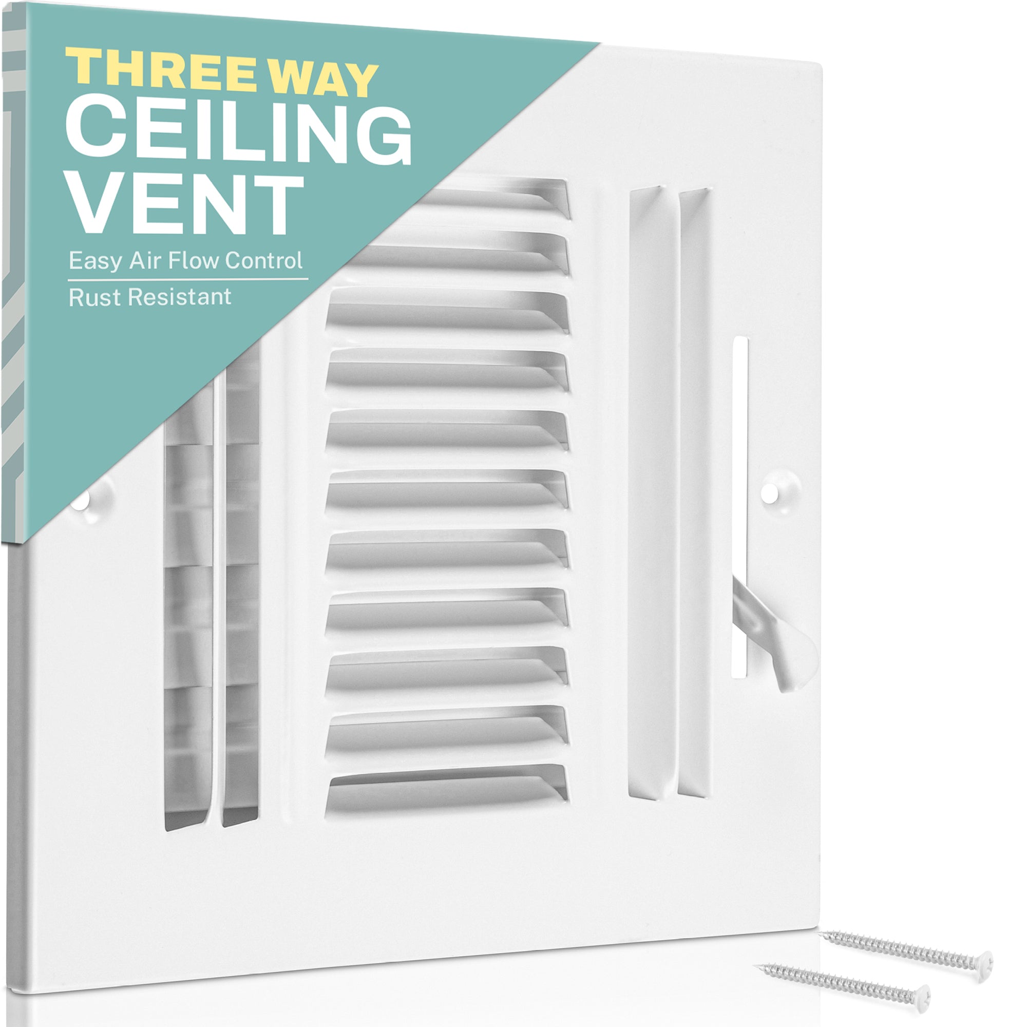 3-Way Ceiling & Wall Air Vent Register