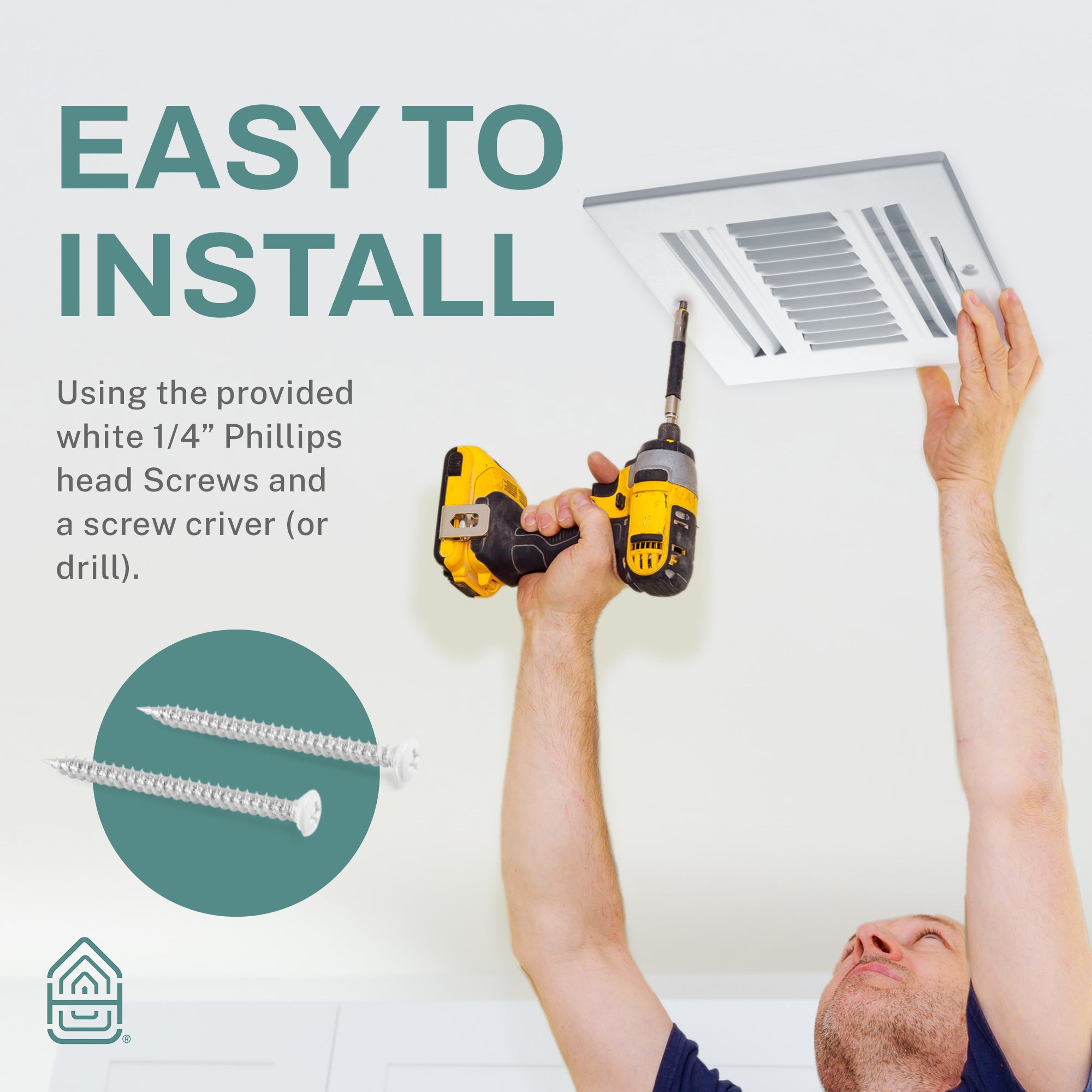 3-Way Ceiling & Wall Air Vent Register