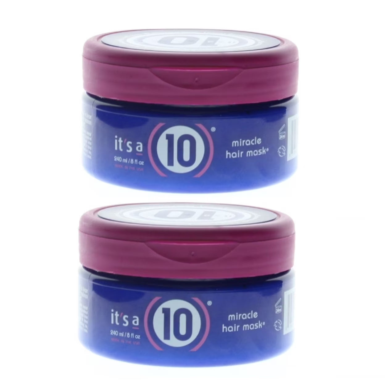 Its A 10 Miracle Hair Mask 8oz 2 Pack Deep Conditioning for Damaged Hair