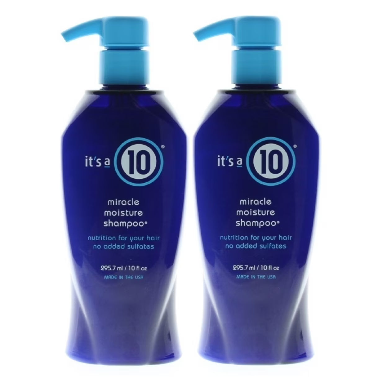 Its A 10 Miracle Moisture Shampoo 10oz 2 Pack Sulfate Free Moisturizing Hair Care