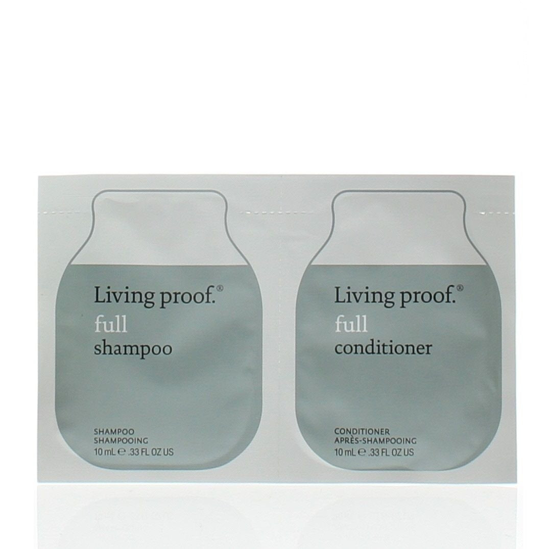Living Proof Full Shampoo Conditioner Duo Pouch 0.33oz Volume Hair Care Set