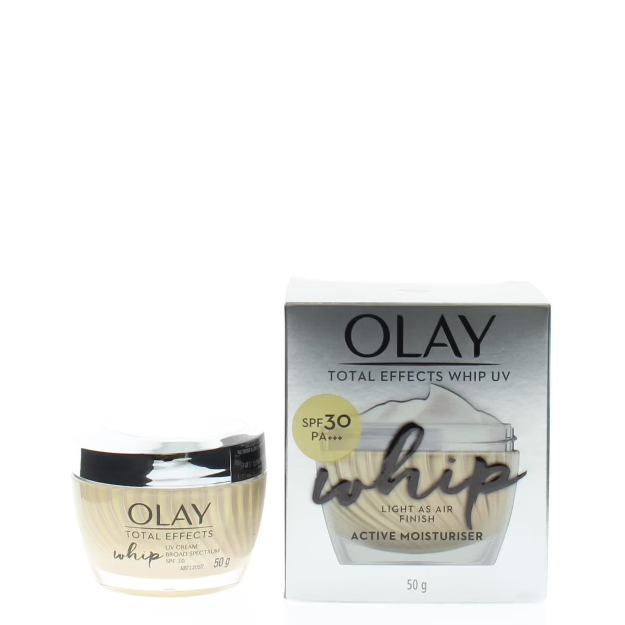 Olay Total Effects Whip UV Light As Air Finish Active Moisturiser SPF 30 50g