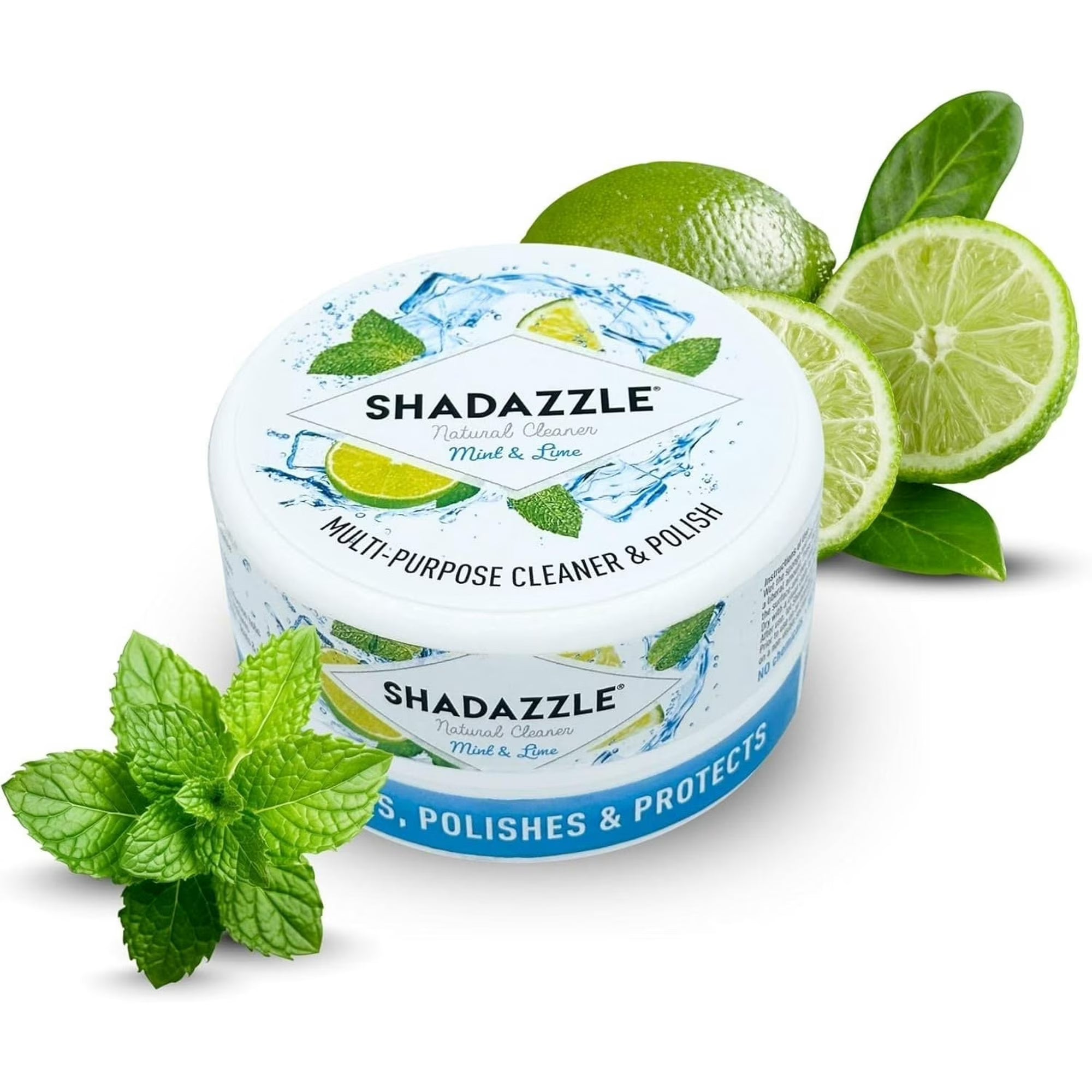 Shadazzle Natural Super Cleaning Paste and Polish with Scrub Sponge – Eco friendly Multi-purpose Cleaner