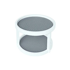 Home Intuition 2-Tier Lazy Susan, Non-Skid, 9.75" Turntable for Cabinets