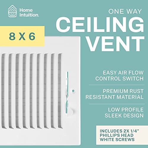 1-Way Ceiling & Wall Air Vent Register