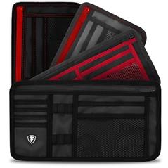 Firestone Car Visor Organizer – 8 Compartments for Sunglasses, License, Registration