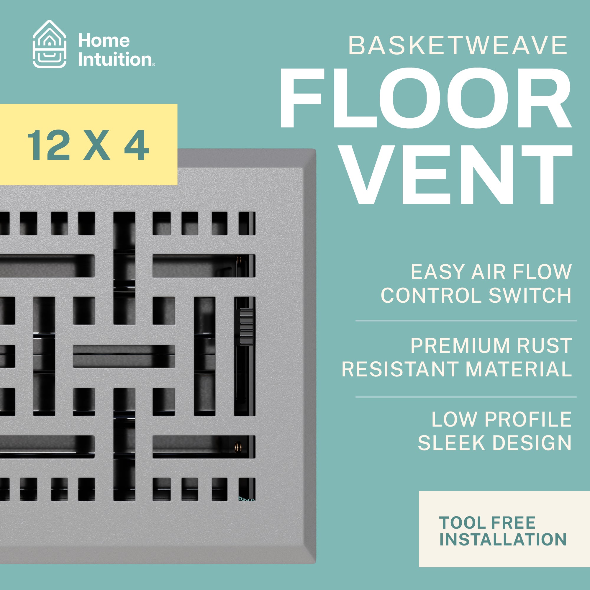 Basketweave Floor Vent - 2 Pack