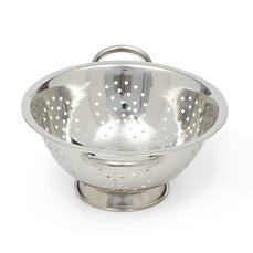 Home Basics Metal Colander, Stainless Steel Finish, 7 QT, Easy-Grip Handles