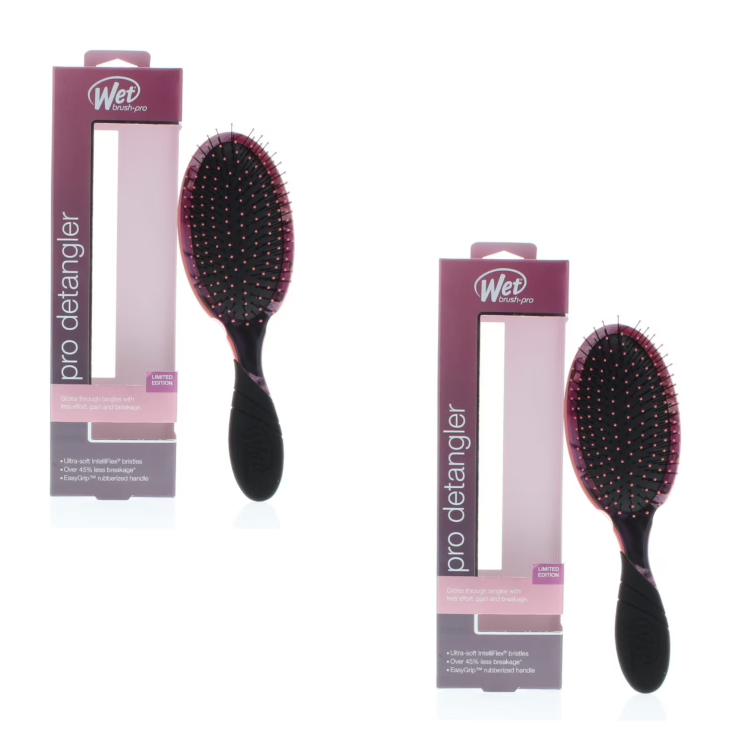 Wet Brush Pro Detangler Unnatural Nature Pink Model# BWP830UNNPK (2 Pack)