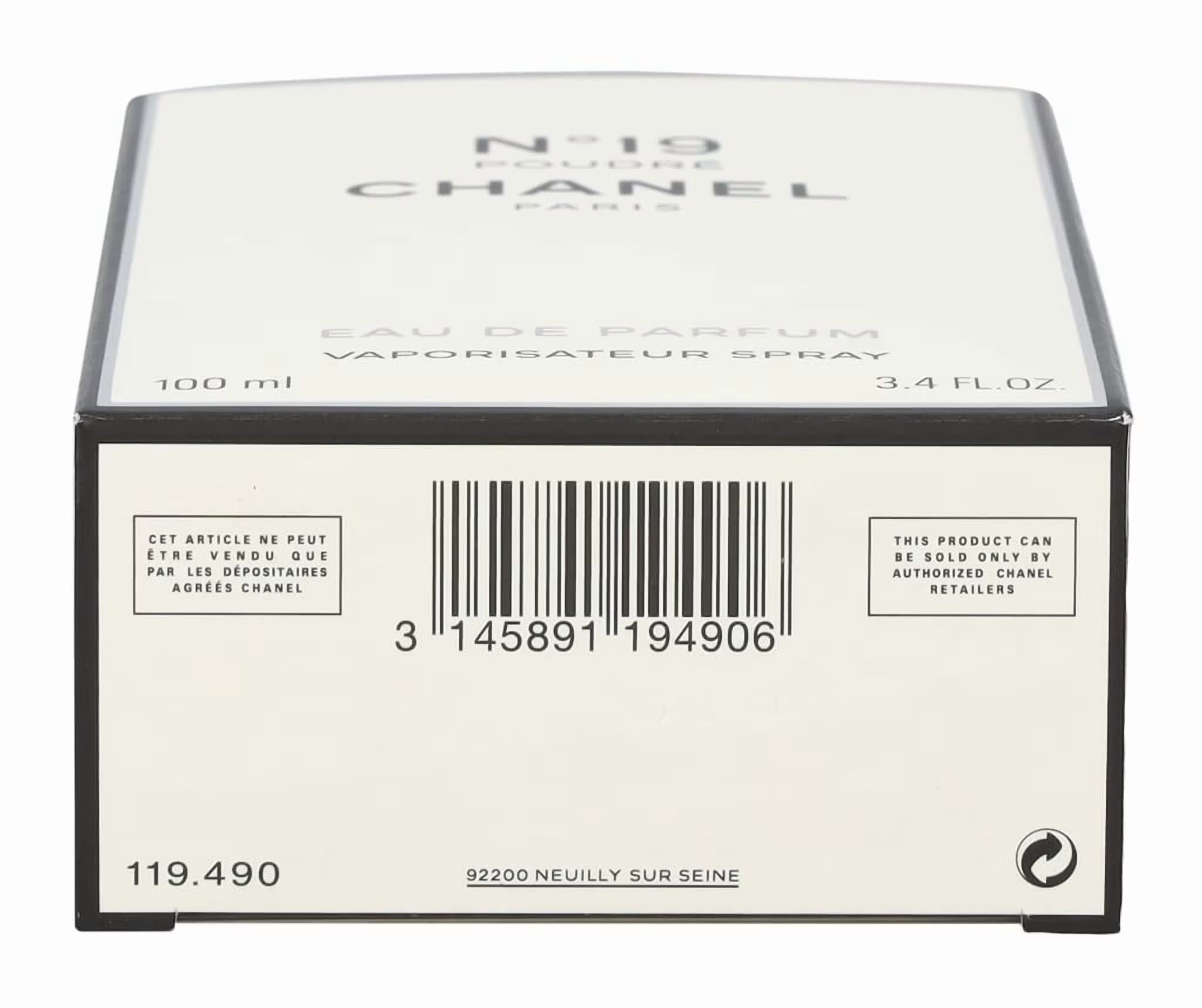 Chanel No 19 Poudre Eau de Parfum Spray 3.4 Ounce