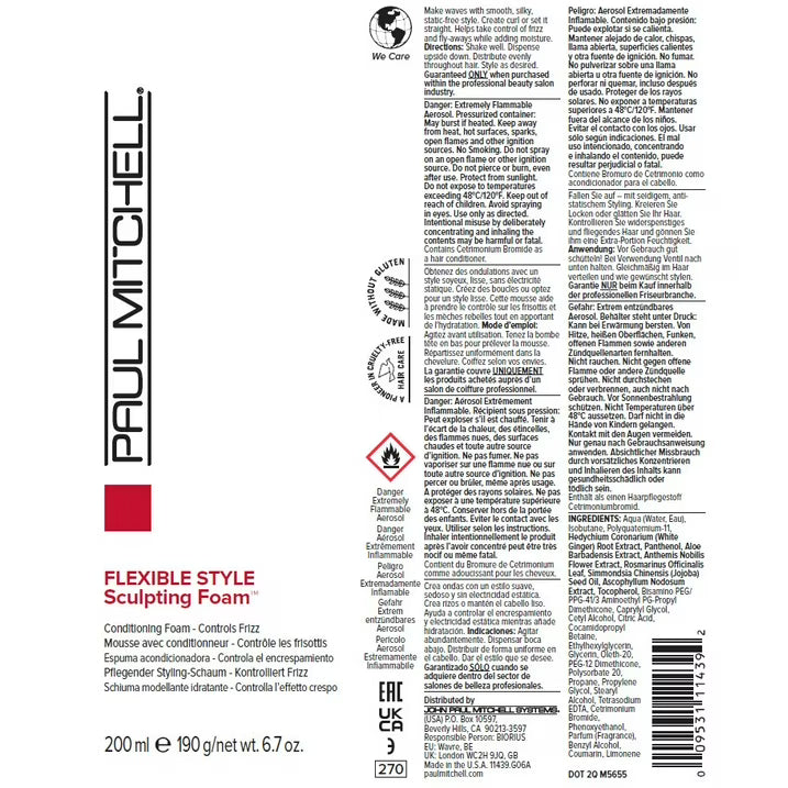 Paul Mitchell Sculpting Foam, 6.7 oz.