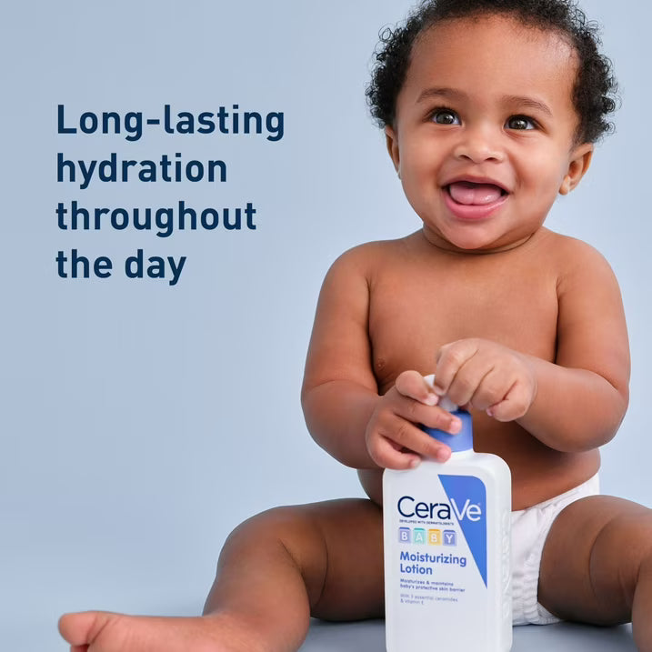 CeraVe Baby Moisturizer Lightweight Face & Body for Sensitive Skin & Eczema Prone Skin 8 oz