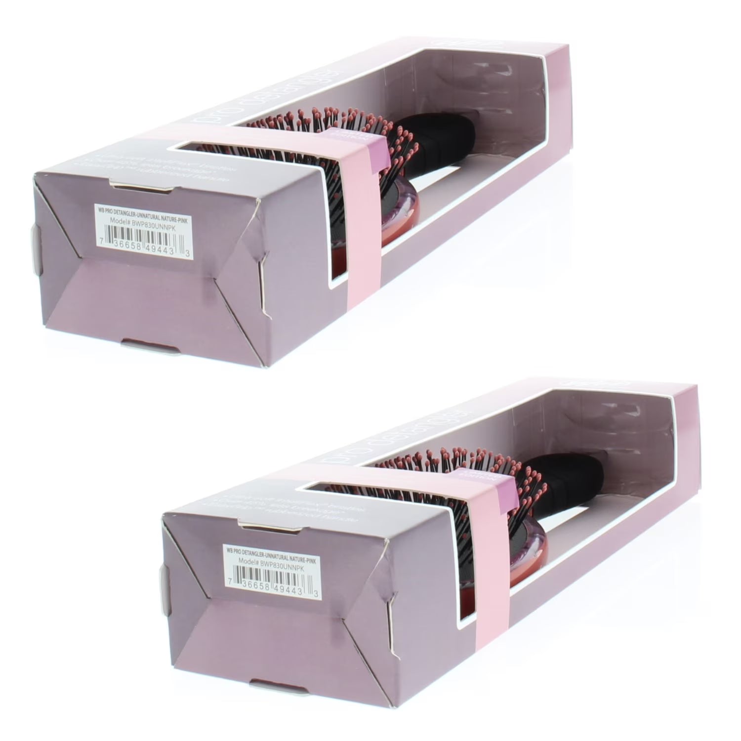 Wet Brush Pro Detangler Unnatural Nature Pink Model# BWP830UNNPK (2 Pack)