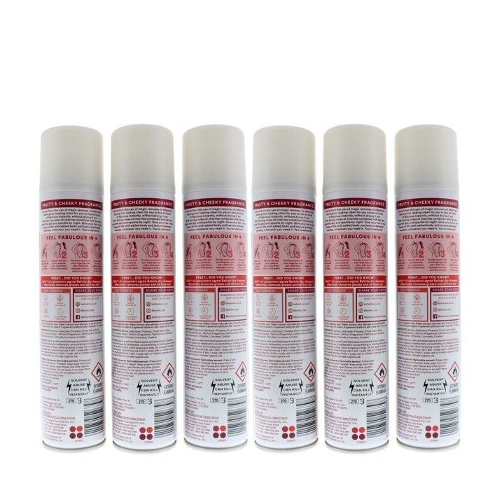 Batiste Dry Shampoo Cherry (6 pack) 6.73 oz / 200 ml EACH Bottle