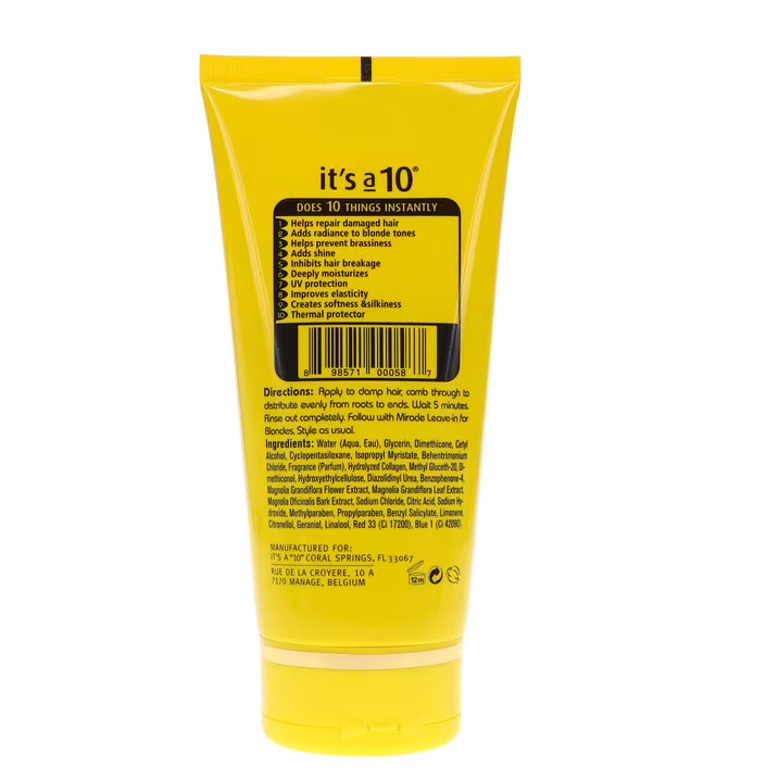 It's a 10 Miracle Blonde 5 Min Repair 5 oz