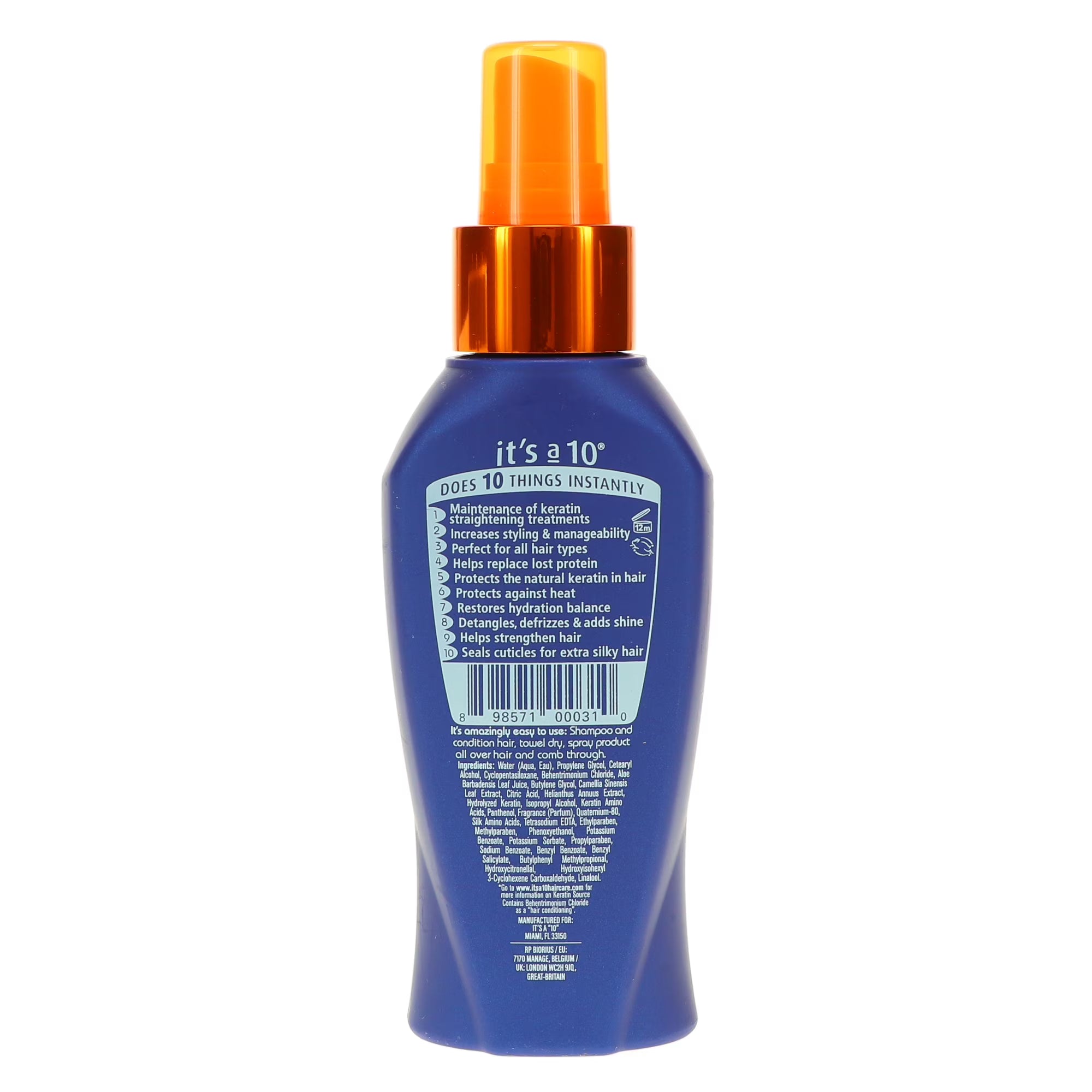 t's a 10 Miracle Leave-In Conditioner Plus Keratin, 4 oz