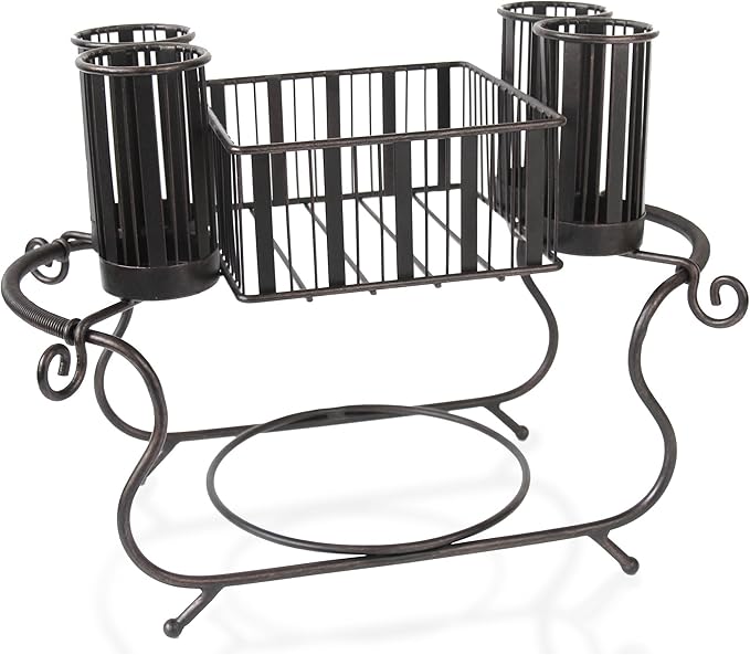 MESA Delaware Buffet Silverware Caddy Dinner Plate Holder