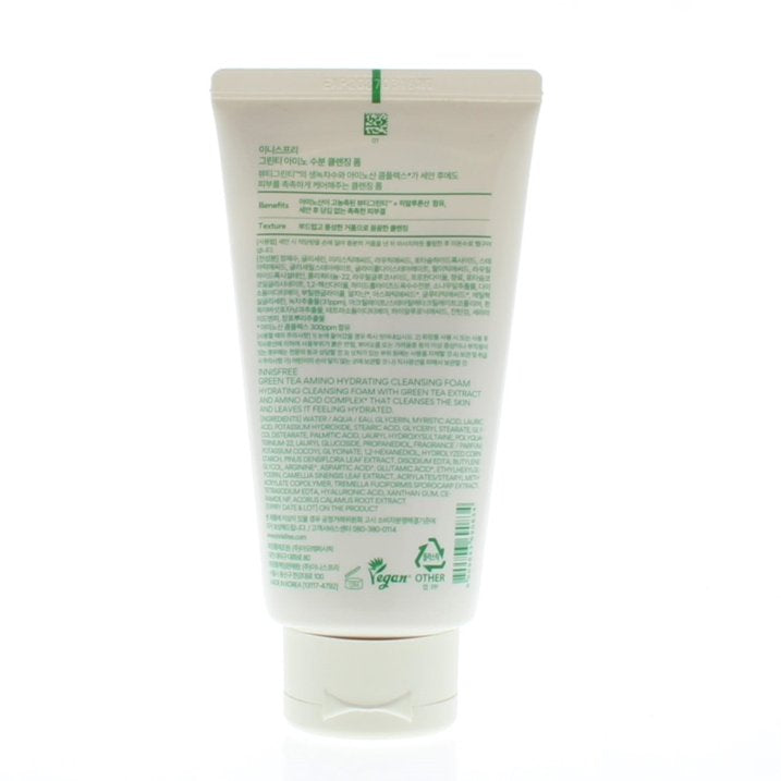 Innisfree Green Tea Amino Hydrating Cleansing Foam 150g/5.29oz