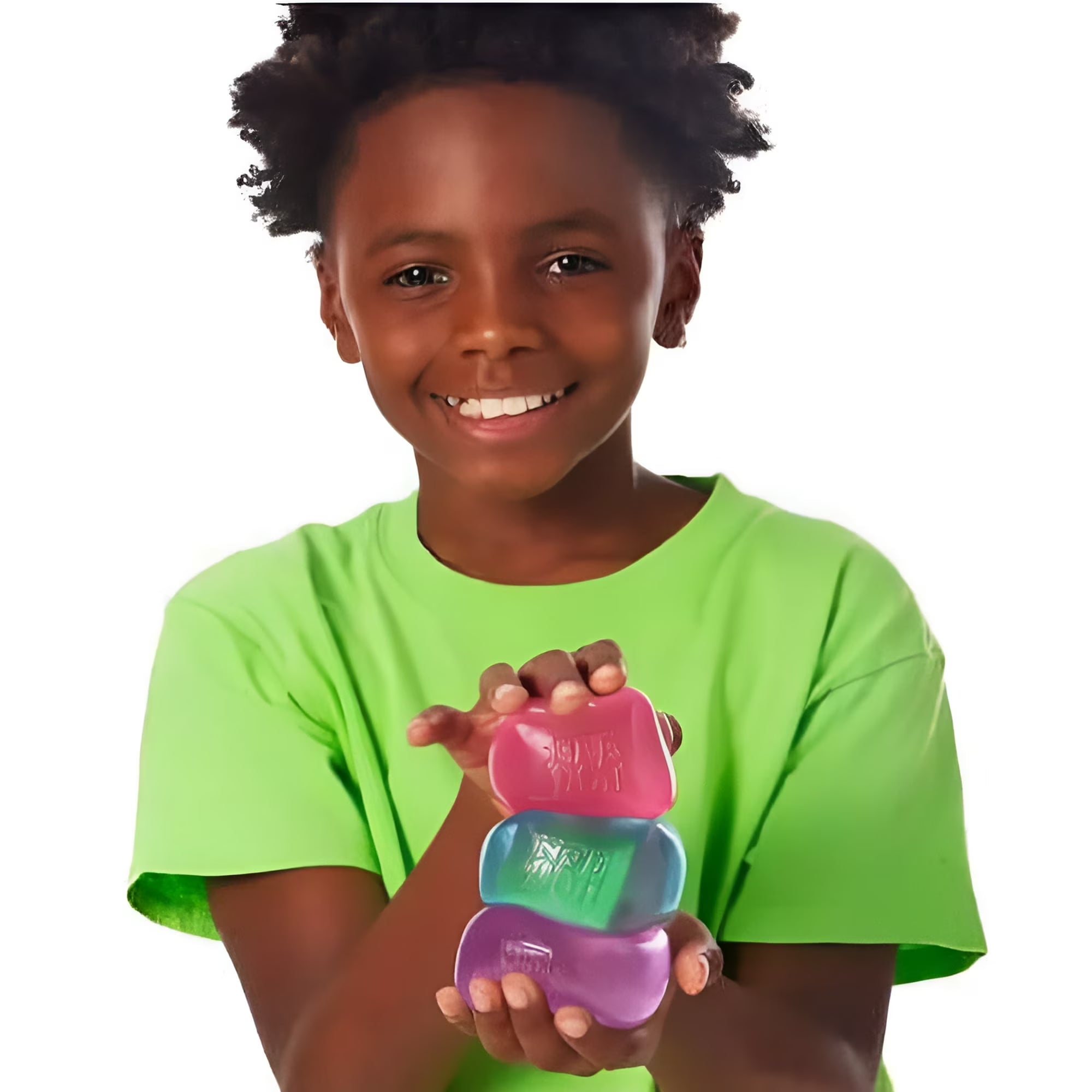 Nee Doh Nice Cube Squish Toy, Ages 3+ (Blue), 1ct