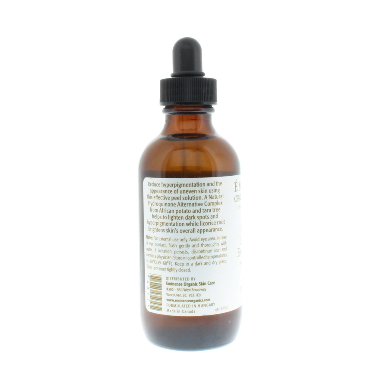 Eminence Bright Skin Licorice Root Exfoliating Peel 120ml No Box Natural Brightening