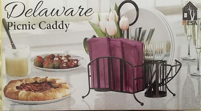 Flatware Organizer and Picnic Caddy Carry All