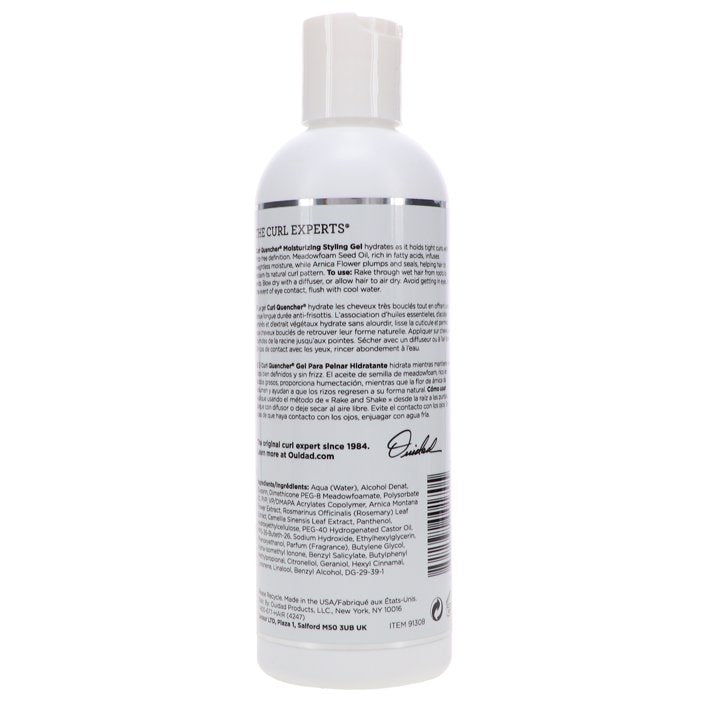 Ouidad Curl Quencher Moisturizing Styling Gel, Weightless Moisture, Prevents Frizz, 8.5 oz