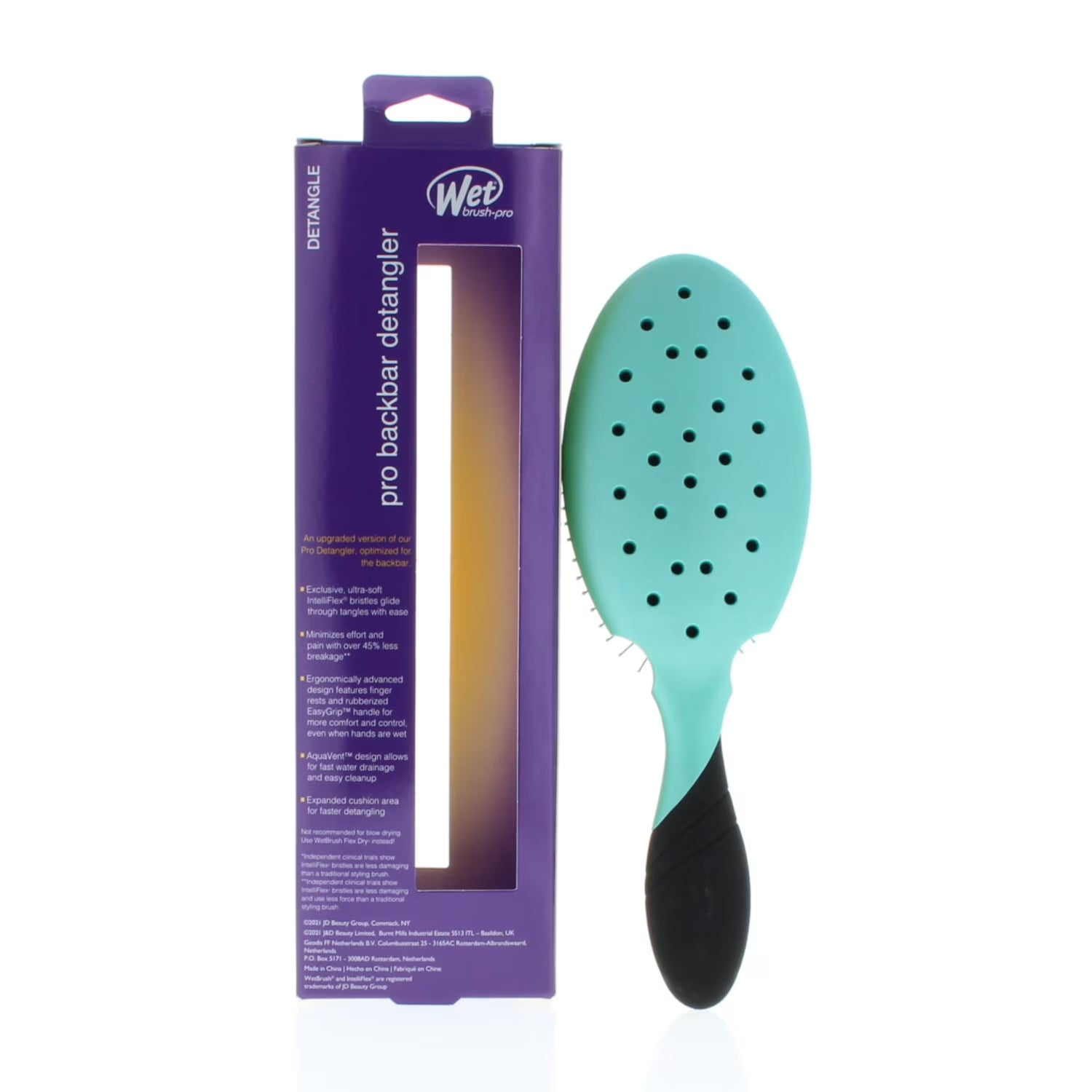 Backbar Detangler Brush - Purist Blue by Wet Brush for Unisex - 1 Pc Hair Brush