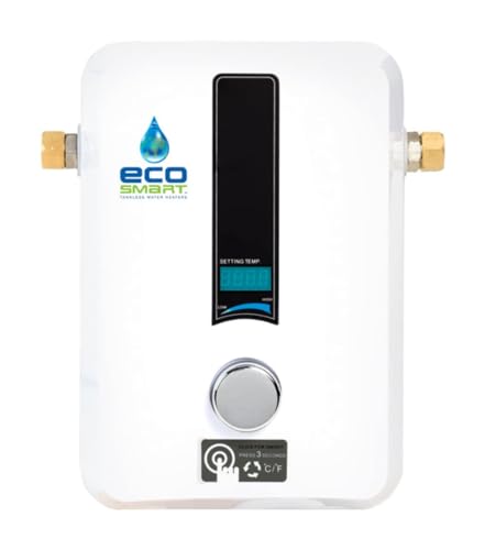 EcoSmart ECO 11 Electric Tankless Water Heater, 11.8kW at 220 Volts with Patented Self Modulating Technology