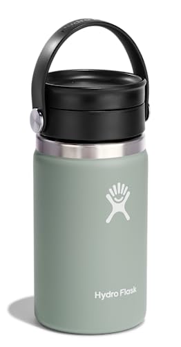 Hydro Flask Stainless Steel Wide Mouth Bottle with Flex Sip Lid and Double-Wall Vacuum Insulation for Coffee, Tea and Drinks