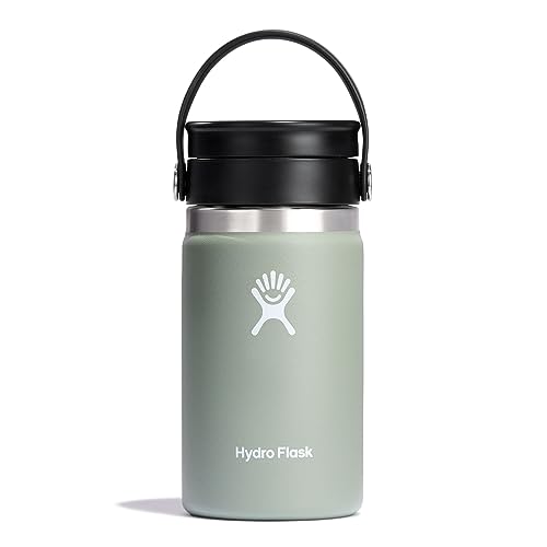 Hydro Flask Stainless Steel Wide Mouth Bottle with Flex Sip Lid and Double-Wall Vacuum Insulation for Coffee, Tea and Drinks