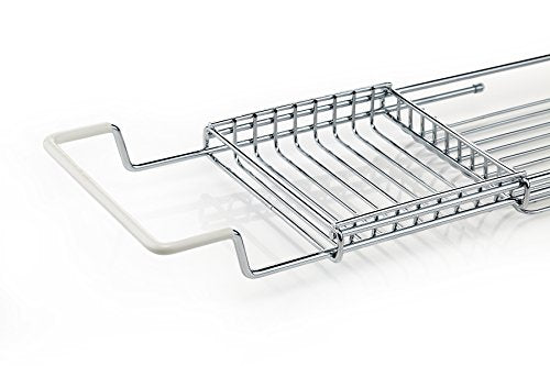 Home Intuition Over The Tub Expandable Shower and Bathtub Tray Caddy
