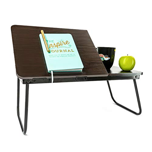 Home Intuition Adjustable Laptop Stand - Portable Lap Desk for Bed, Foldable Bed Tray Legs