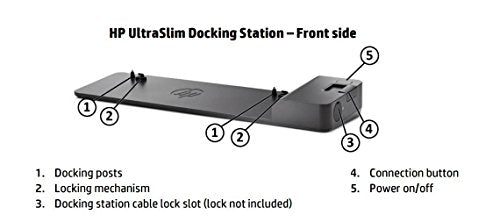 HP D9Y32 UltraSlim Docking Station G2