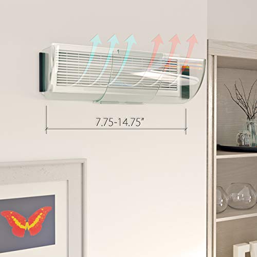 Home Intuition Adjustable Magnetic Heat and Air Deflector for Vents, Sidewall, and Ceiling Registers, 2 Pack