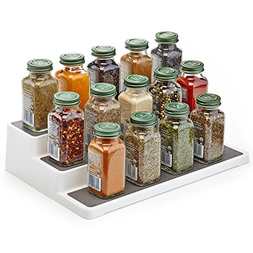 Home Intuition 3-Tier Spice Rack Step Shelf Cabinet Organizer