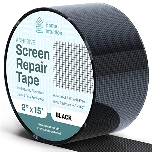 Screen Repair Tape, Fiberglass Mesh, Flexible Metal, Window and Door Tear Patch