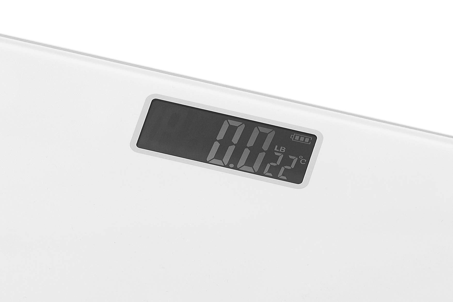 Black+Decker Battery Operated Digital Bath Scale, Large LCD Display, High Accuracy, 375 Max Pounds, Ultra-Slim Design