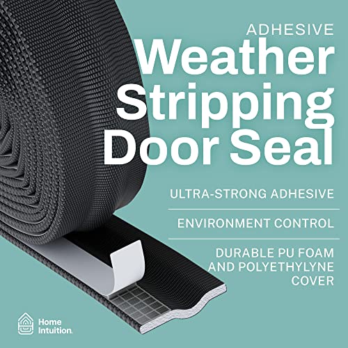 Home Intuition Door, Window Draft Stopper, 33ft Foam Seal, Self-Adhesive Strip
