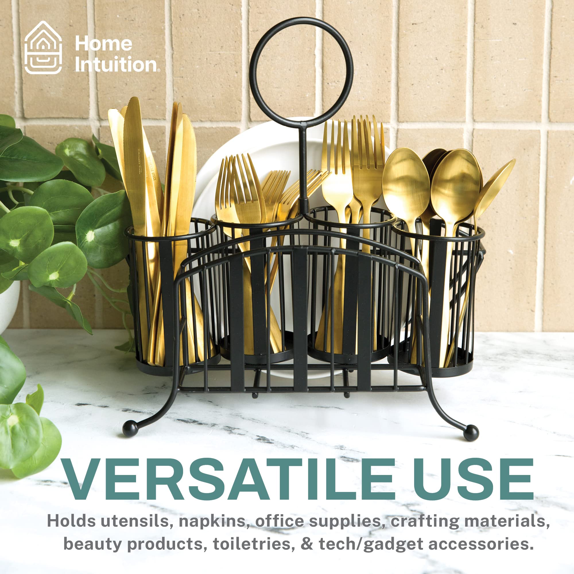 Picnic Caddy, Silverware Utensil Holder